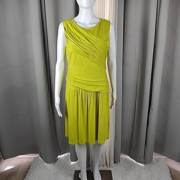 Vince Camuto Dresses & Skirts - Vince Camuto Lime Green Neon Sleeveless Dress Size Medium